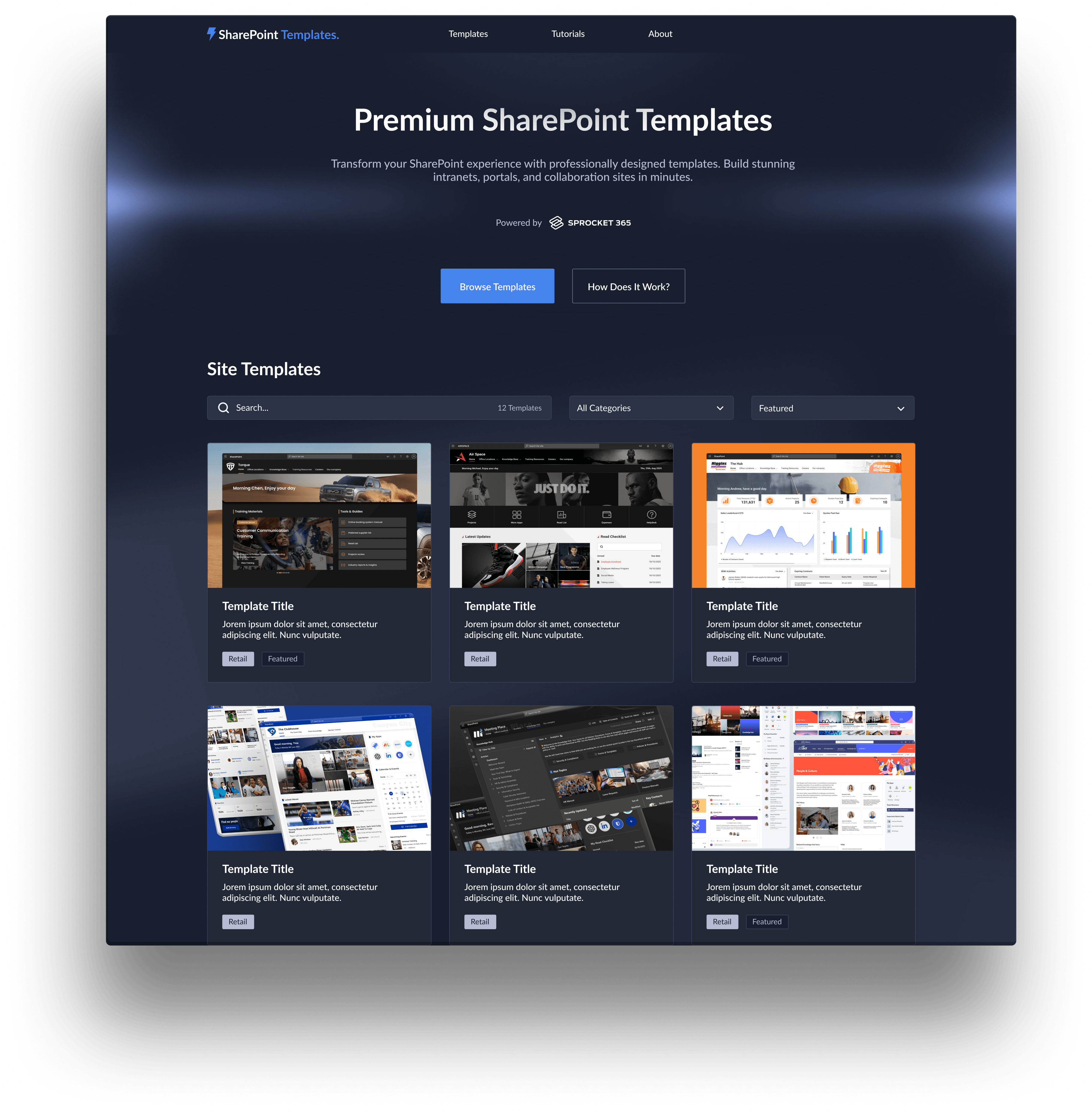 SharePoint Templates website